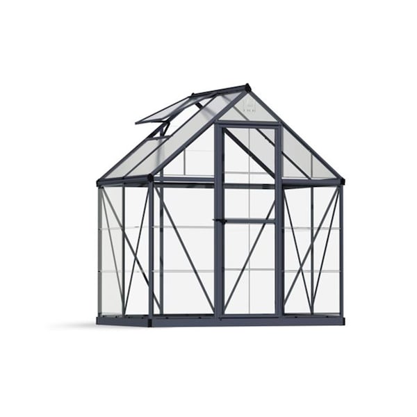 Palram-Canopia 6 x 4 ft. Hybrid Greenhouse, Gray HG5504Y - main